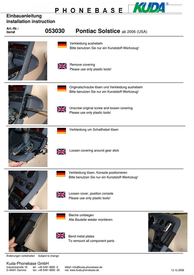 Kuda-Phonebase 053030 User manual
