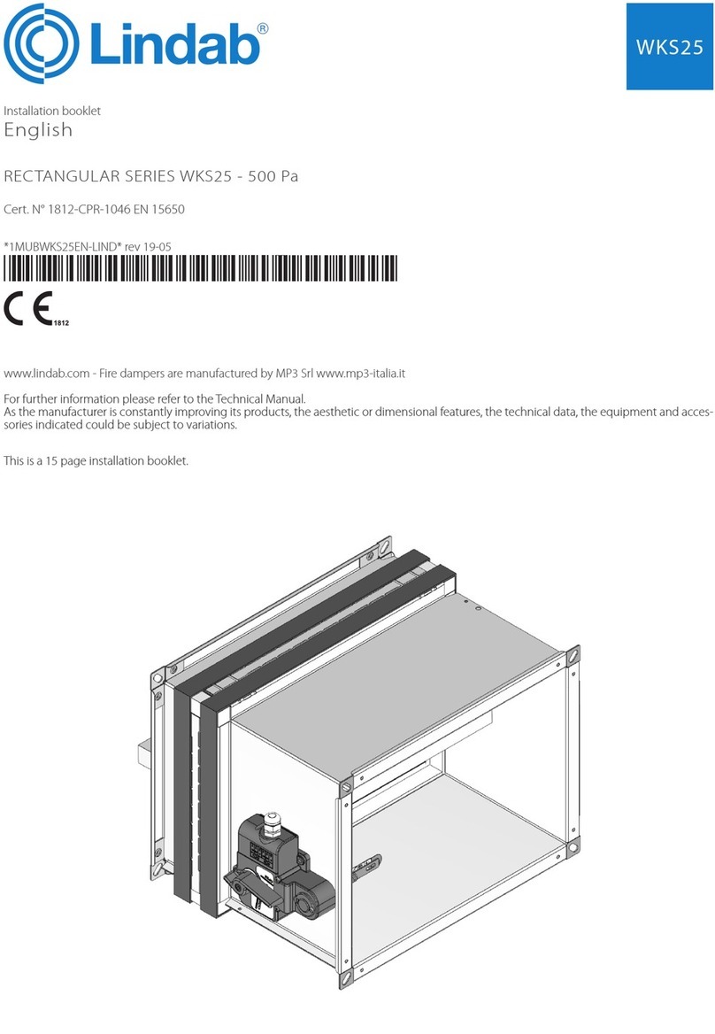 Lindab RECTANGULAR Series Installation and operation manual
