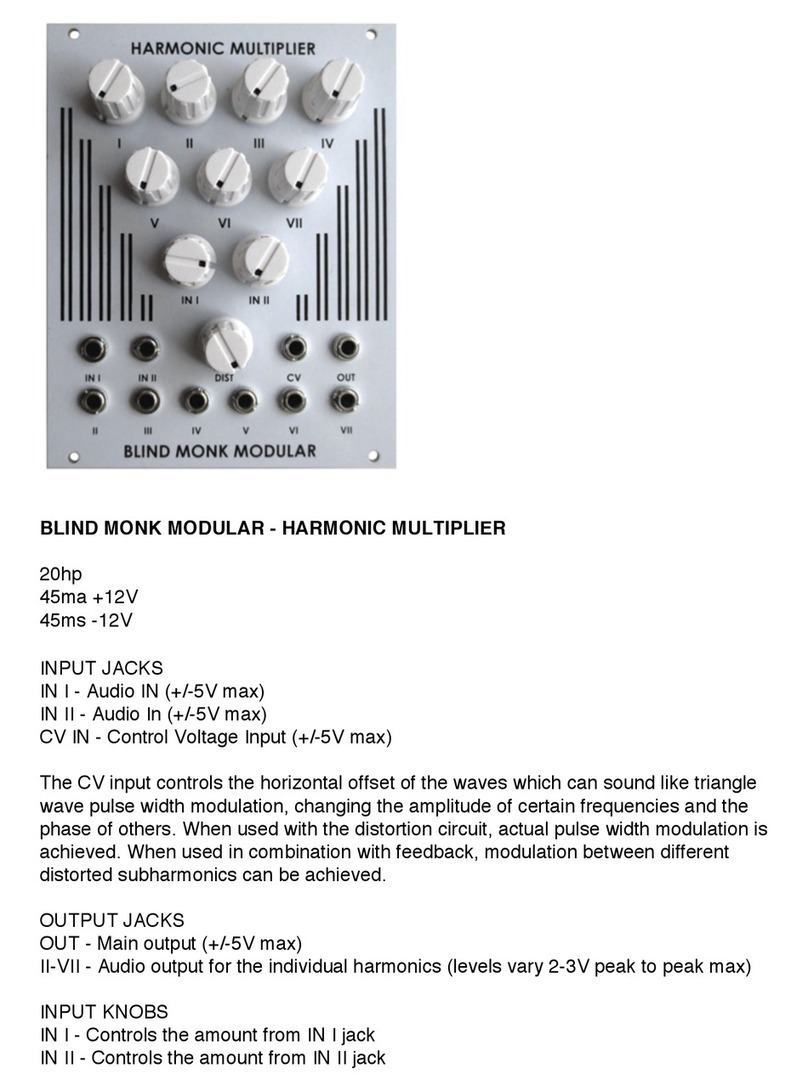 Blind Monk Instruments HARMONIC MULTIPLIER User manual
