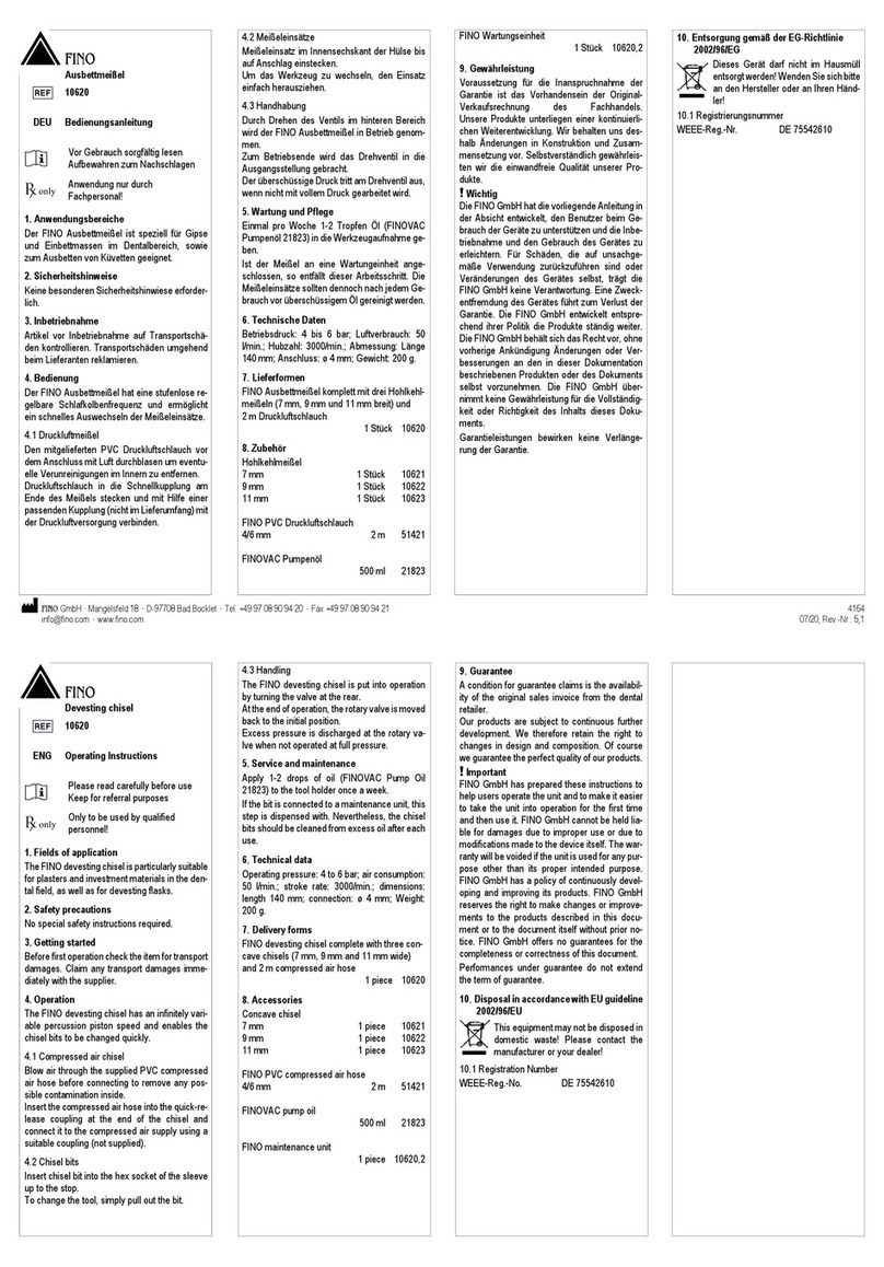FINO 10620 operating instructions
