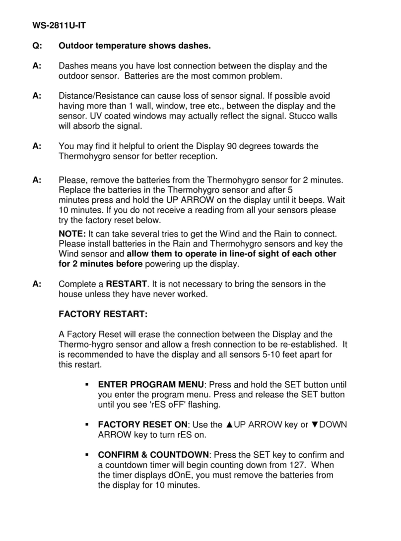 La Crosse Technology WS-2811U-IT User manual