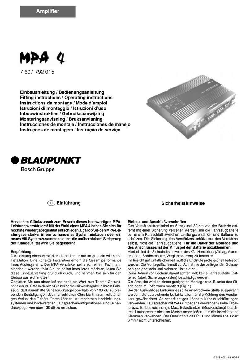 Blaupunkt MPA 4 User manual