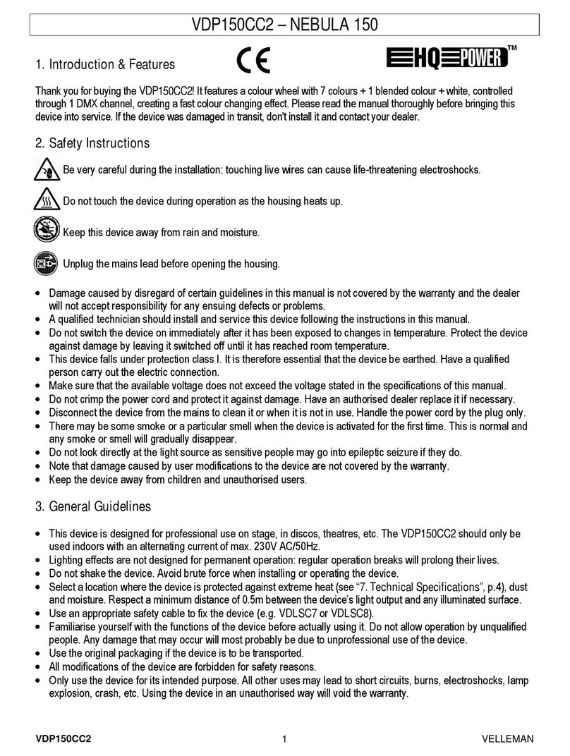 HQ Power NEBULA 150 quick start guide
