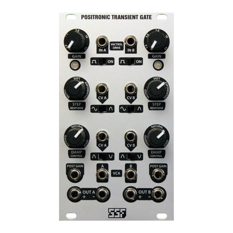 SSF POSITRONIC TRANSIENT GATE User manual & patch book
