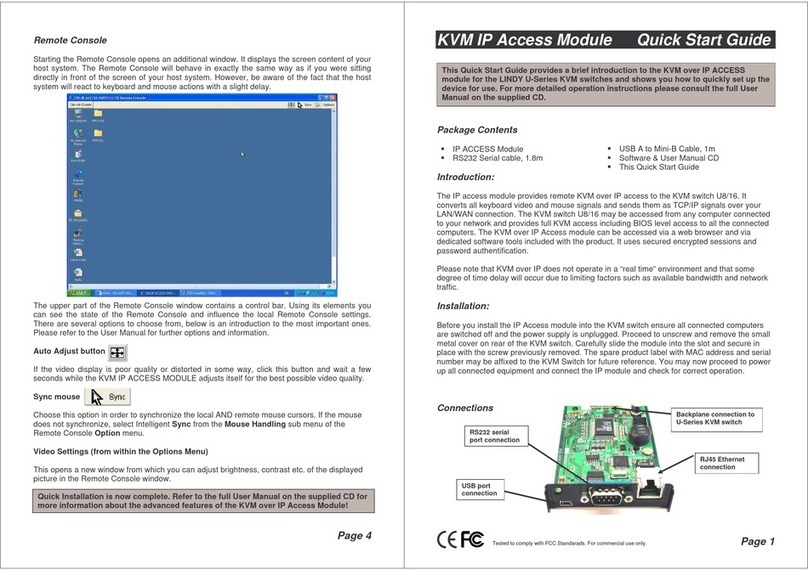 Lindy 39430 quick start guide