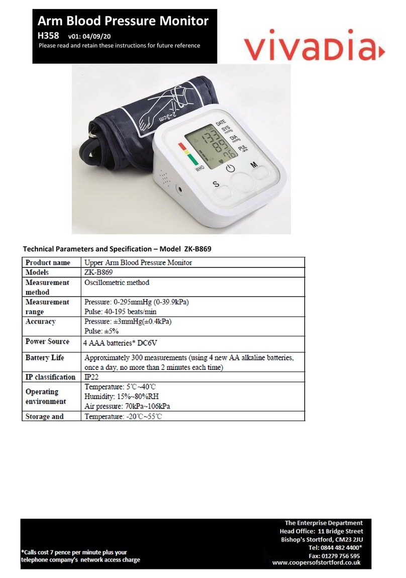 Vivadia H358 Instructions for use