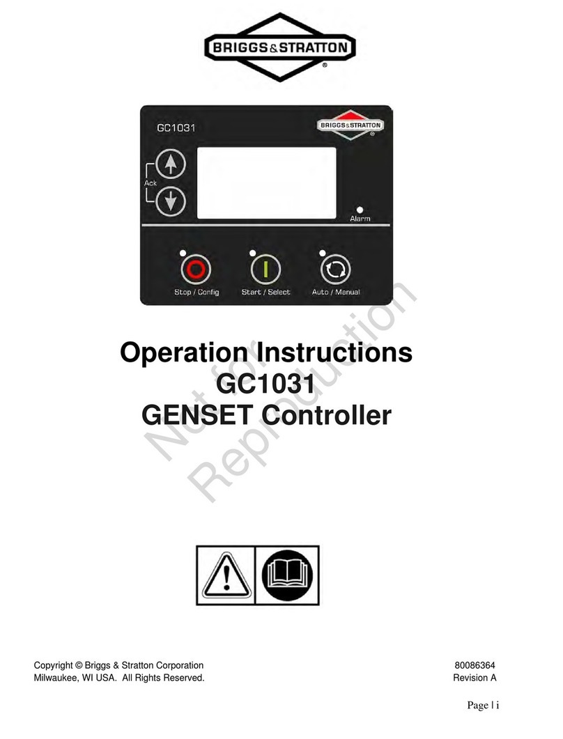 Briggs & Stratton GC1031 User manual