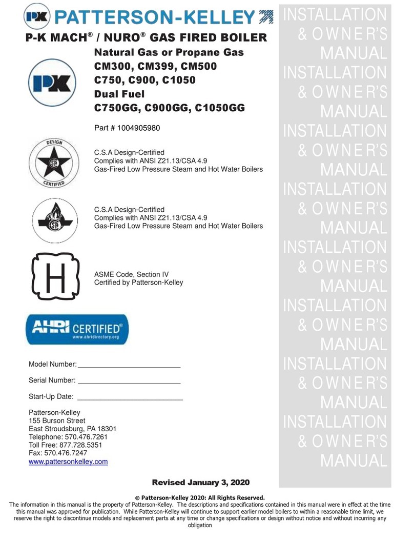 Patterson-Kelley P-K MACH CM300 Operating instructions