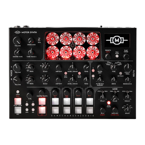 GameChanger Motor Synth User manual