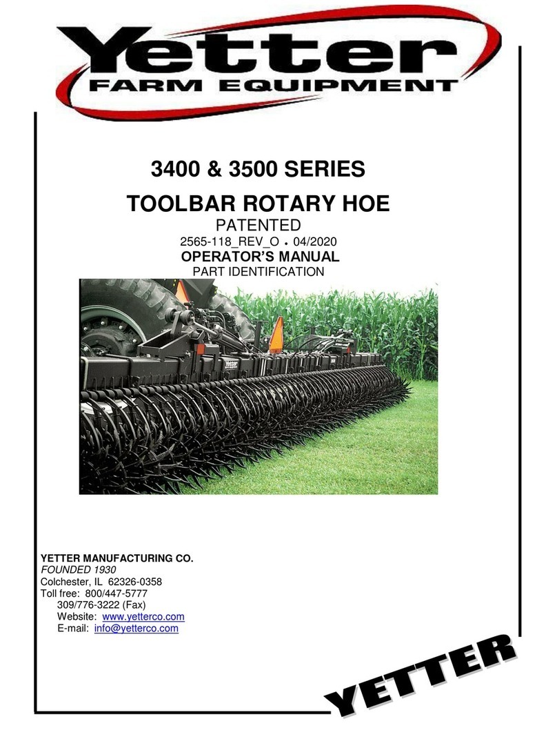 Yetter 3400 Series User manual Yetter 3400 Series User manual