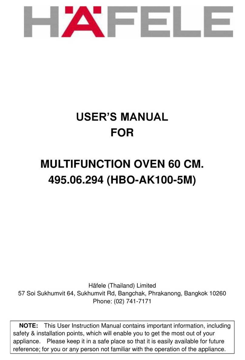 Häfele HBO-AK100-5M user manual Häfele HBO-AK100-5M user manual