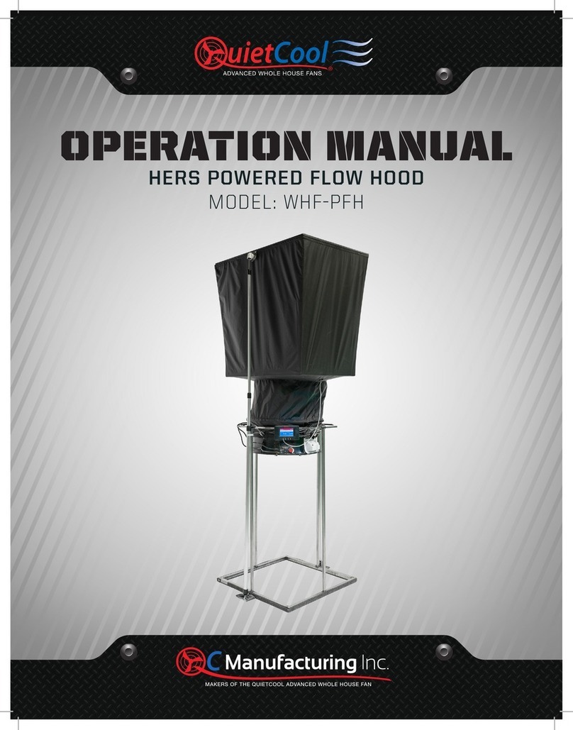 QuietCool WHF-PFH Operation manual