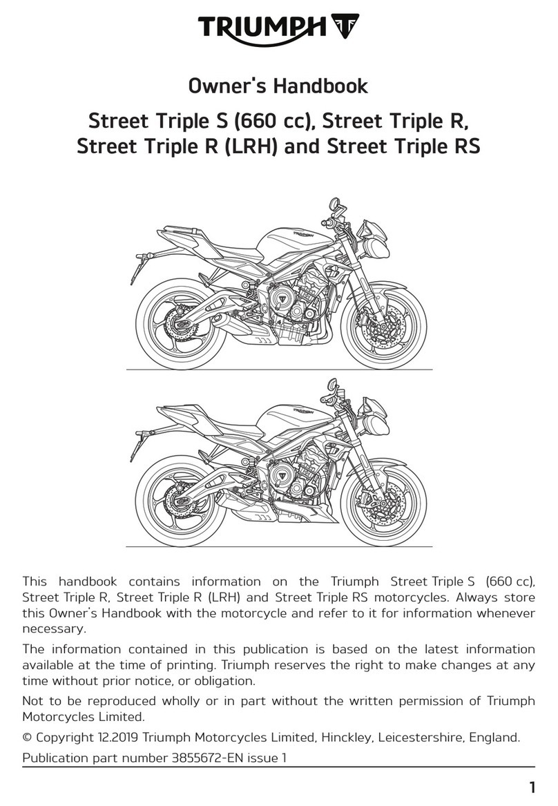 Triumph Street Triple S 660 cc User guide Triumph Street Triple S 660 cc User guide