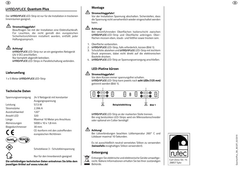 RUTEC VARDAFLEX Quantum Plus User manual