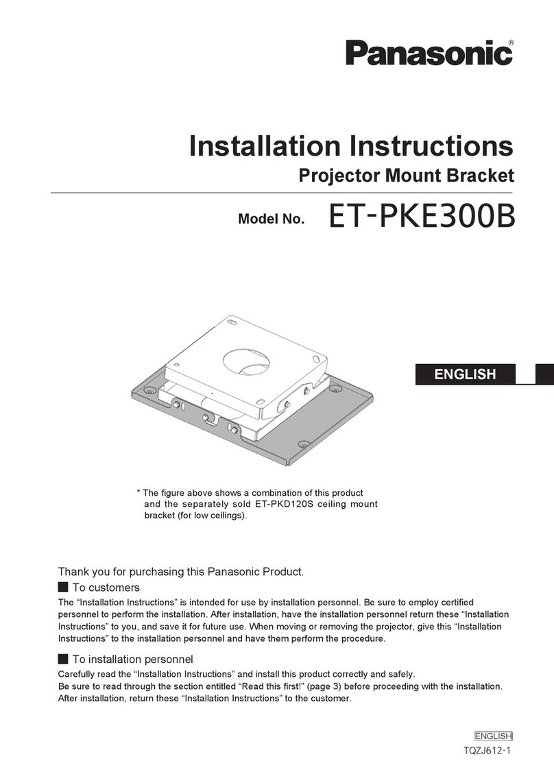 Panasonic ET-PKE300B installation instructions