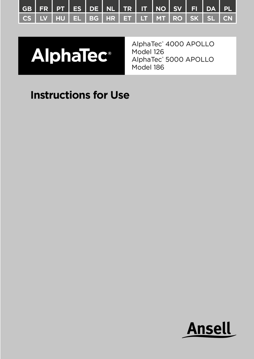 Ansell AlphaTec 4000 APOLLO Instructions for use