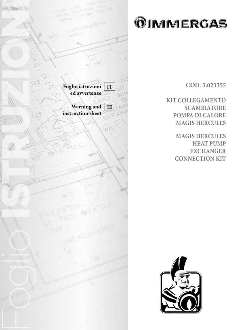 Immergas 3.023355 Warnings and instruction sheet