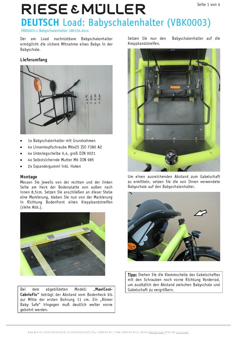 RIESE & MULLER VBK0003 manual