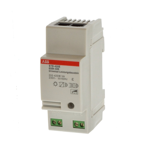 ABB STD 420E User manual