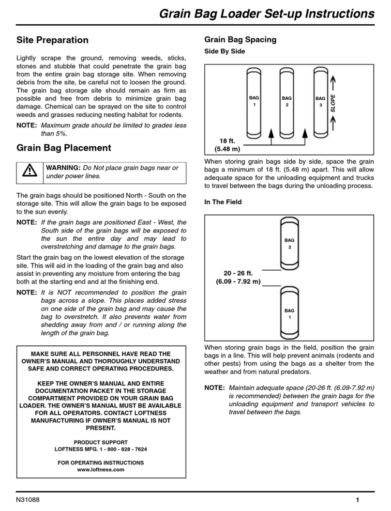 LOFTNESS Grain Bag Loader Manual