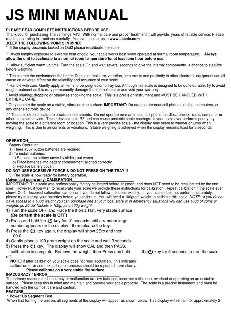 J-Scale Jennings MINI User manual J-Scale Jennings MINI User manual