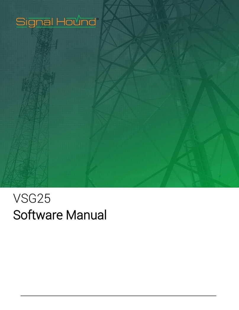 Signal Hound VSG25 Software manual