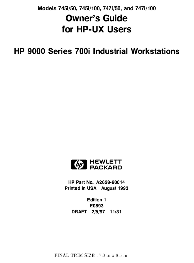 HP 9000 Series User manual HP 9000 Series User manual