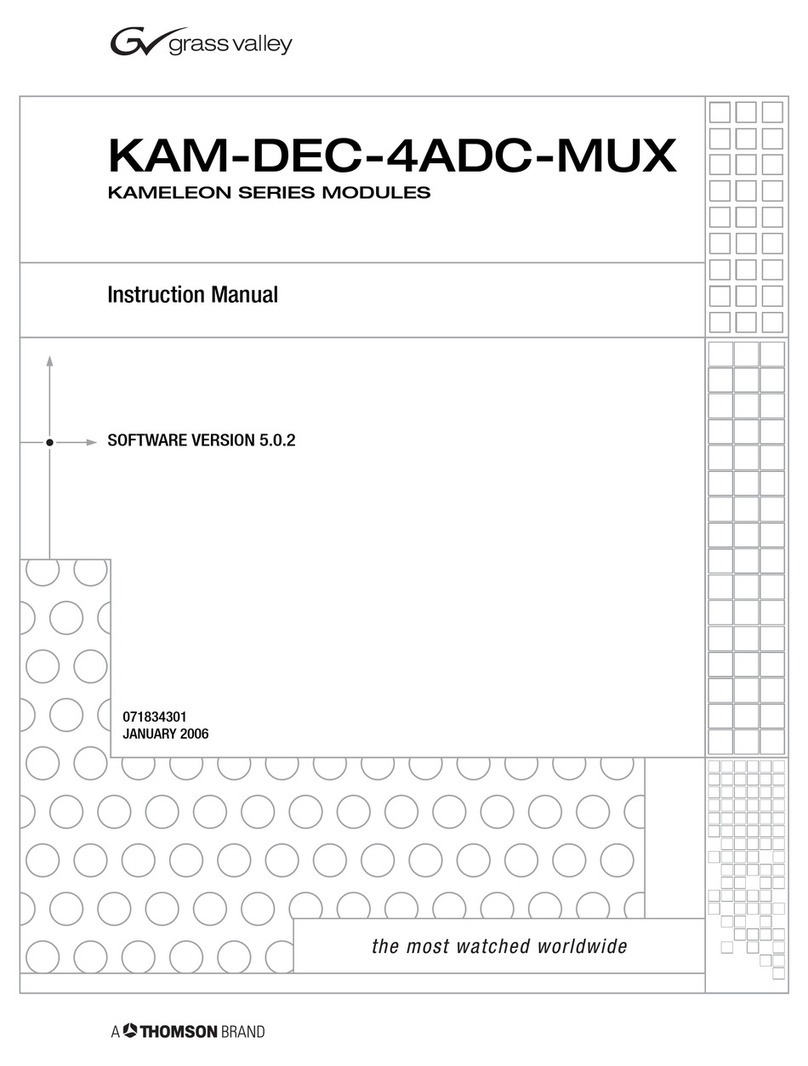 GRASS VALLEY KAMELEON Series User manual