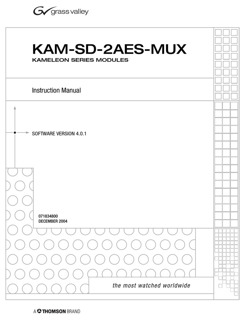 GRASS VALLEY KAMELEON Series instruction manual