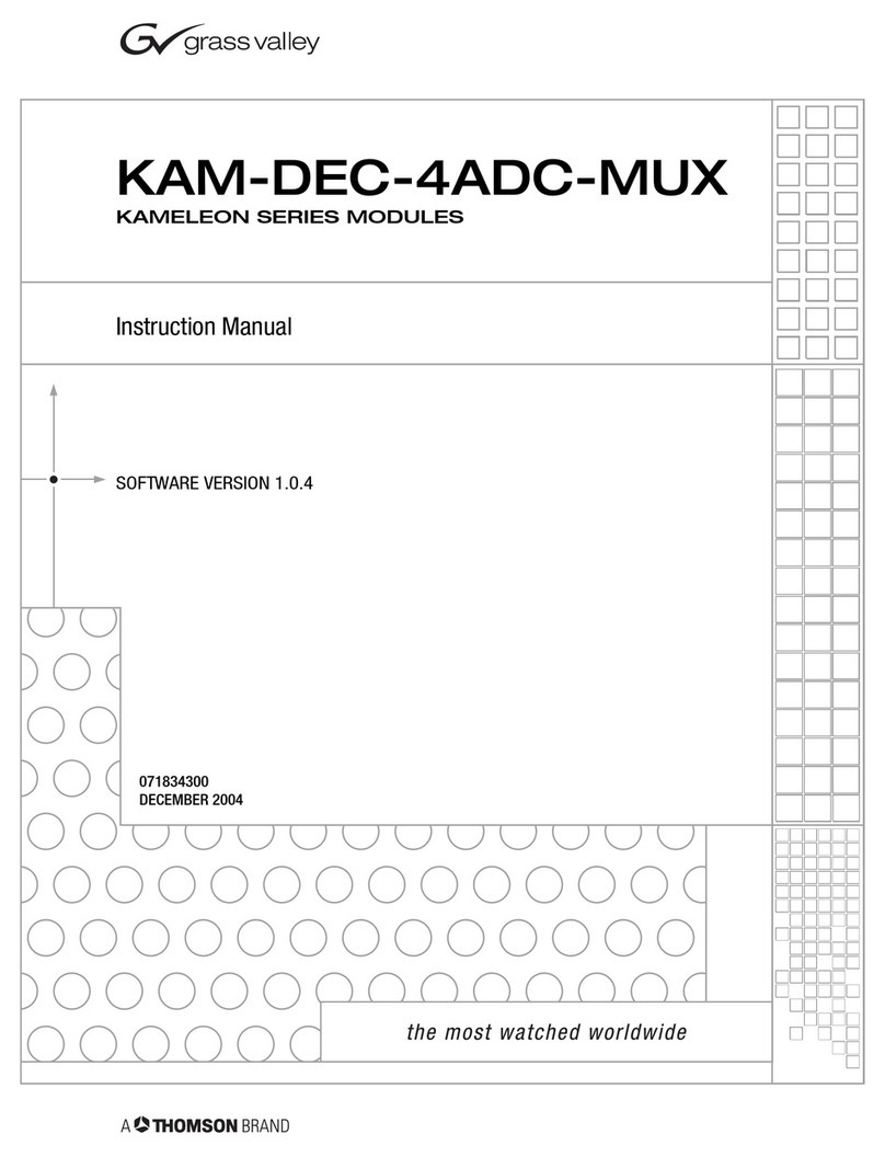 GRASS VALLEY KAMELEON Series instruction manual