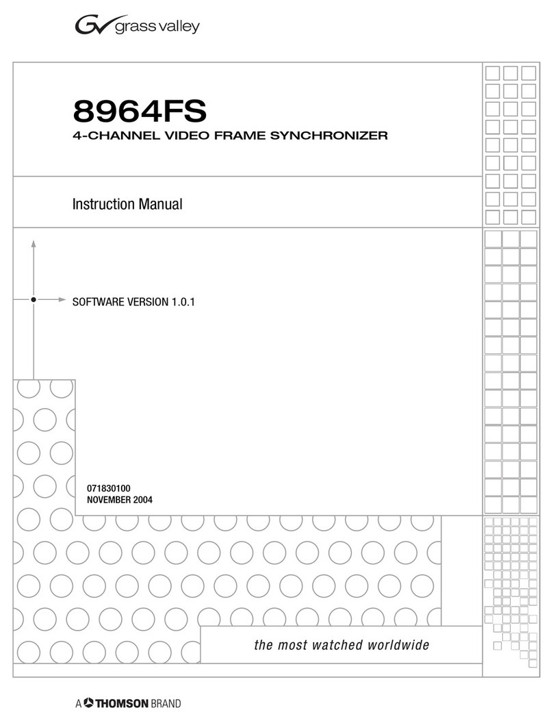 GRASS VALLEY 8964FS - User manual