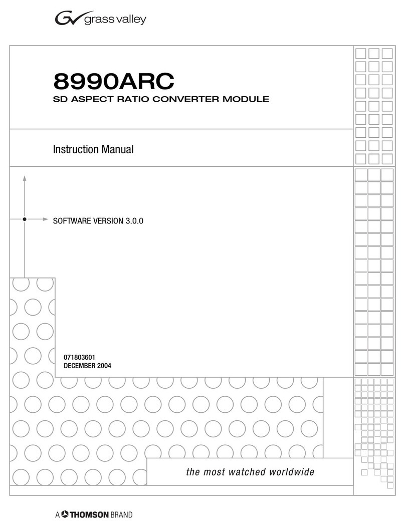 GRASS VALLEY 8990ARC - User manual