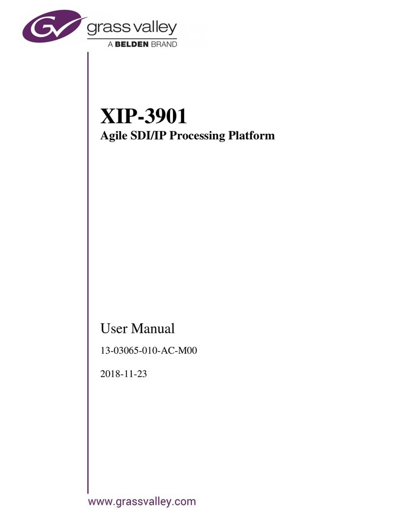 Belden GRASS VALLEY XIP-3901 User manual