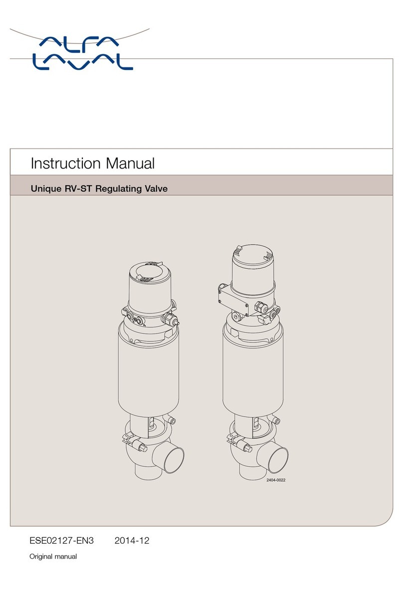 Alfalaval Unique RV-ST User manual Alfalaval Unique RV-ST User manual