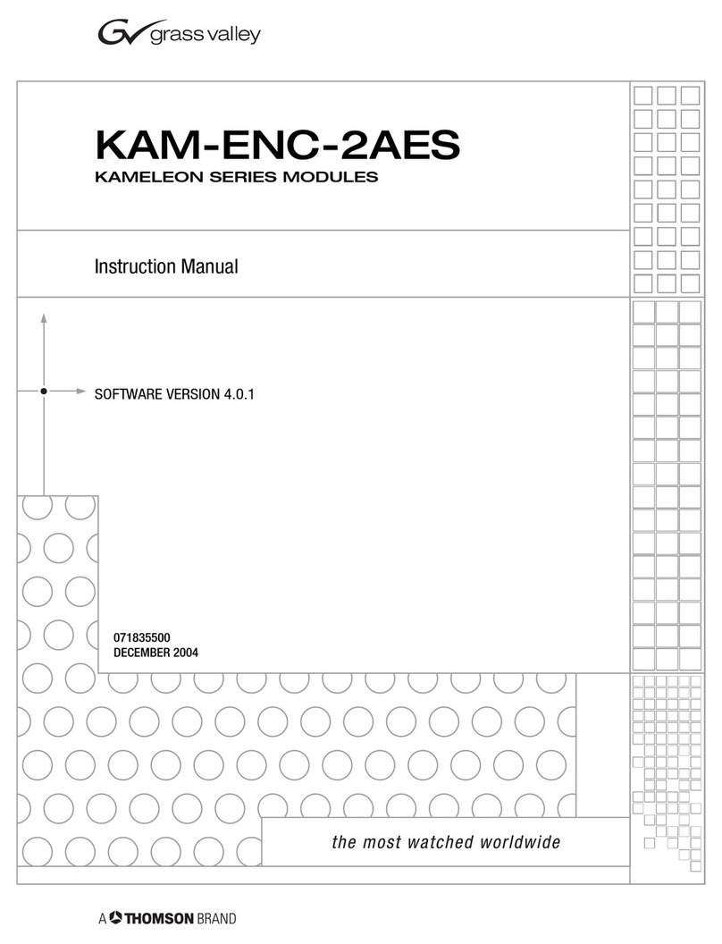 GRASS VALLEY KAMELEON Series User manual