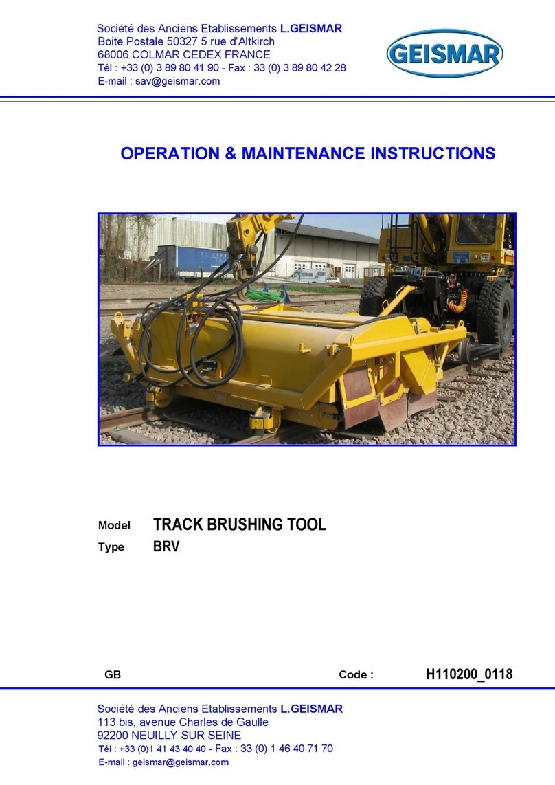 GEISMAR BRV Operation & maintenance instructions