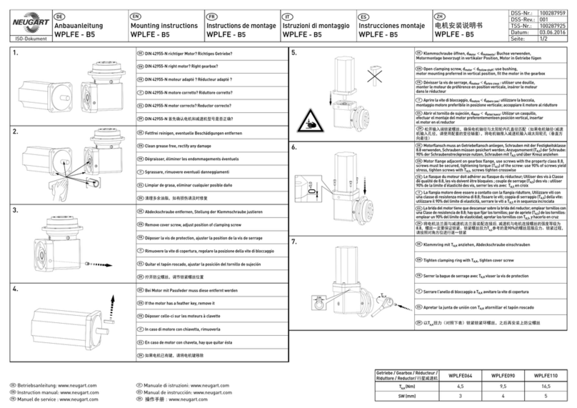 NEUGART WPLFE Mounting instructions