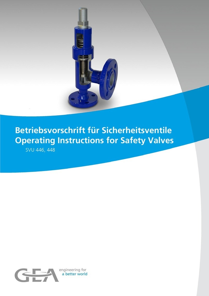 GEA SVU 446 operating instructions
