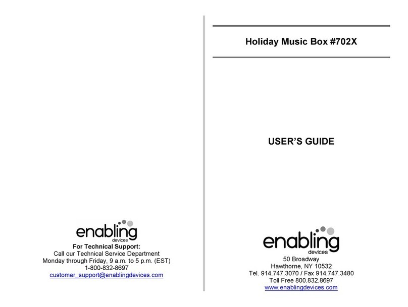Enabling Devices Holiday Music Box User manual Enabling Devices Holiday Music Box User manual