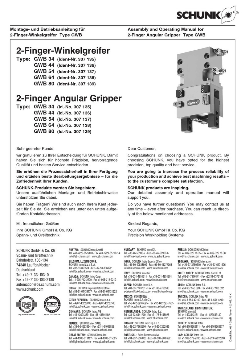 SCHUNK GWB 34 User instructions