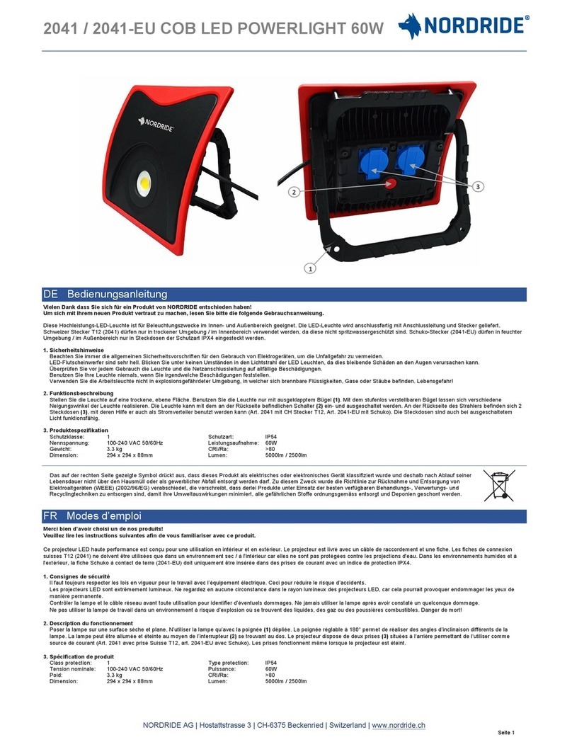 NORDRIDE 2041 operating instructions NORDRIDE 2041 operating instructions