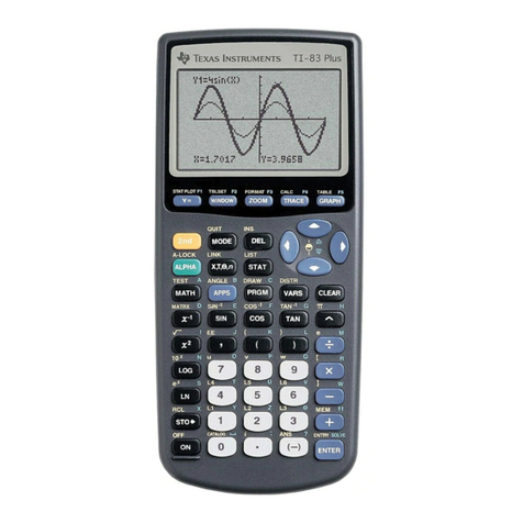 Texas Instruments TI-83 - Plus Graphing Calculator User manual Texas Instruments TI-83 - Plus Graphing Calculator User manual