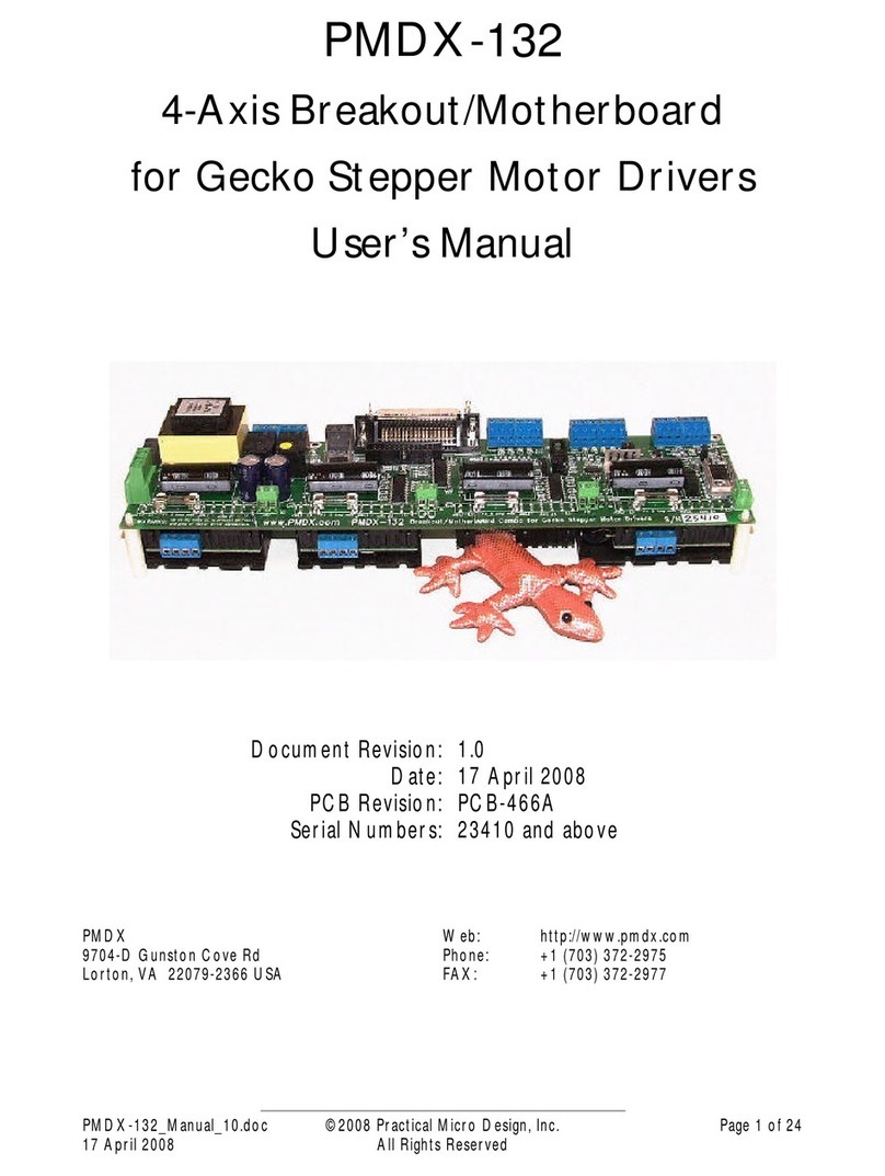 PMD PMDX-132 user manual