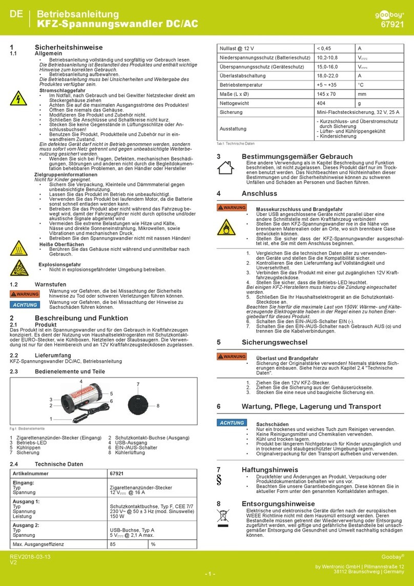 Goobay 67921 user manual