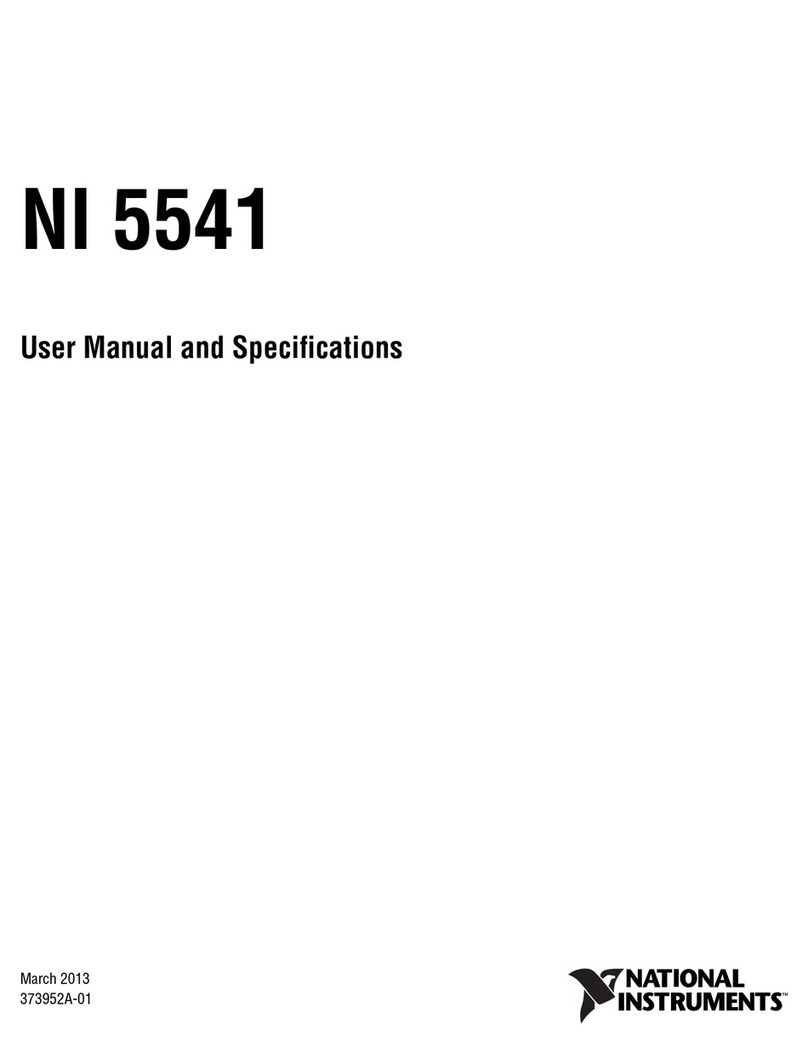 National Instruments 5541 User manual National Instruments 5541 User manual