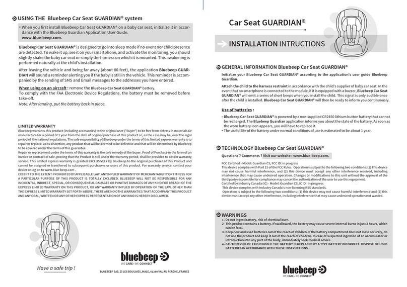 Bluebeep GUARDIAN installation instructions