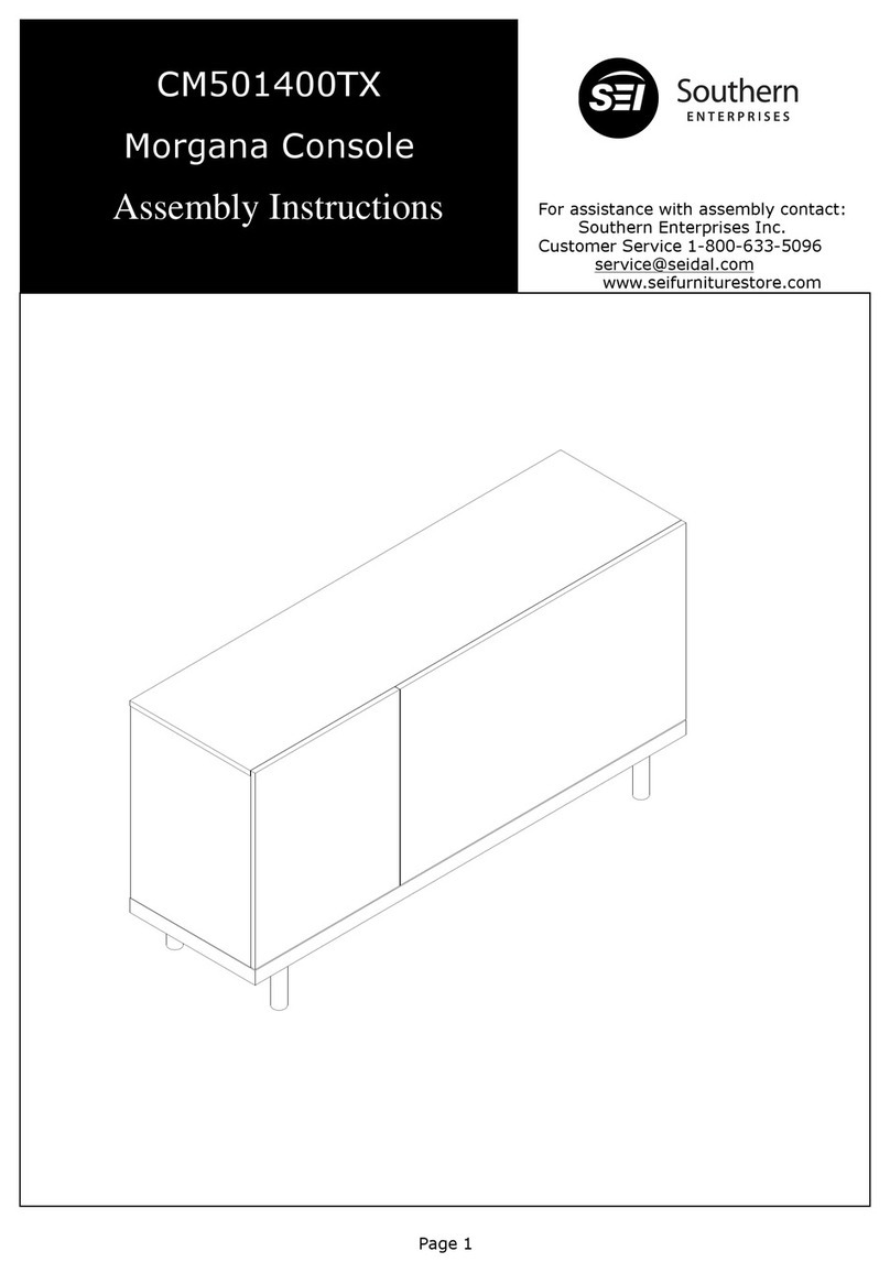 SEI Morgana Console CM501400TX Assembly instructions
