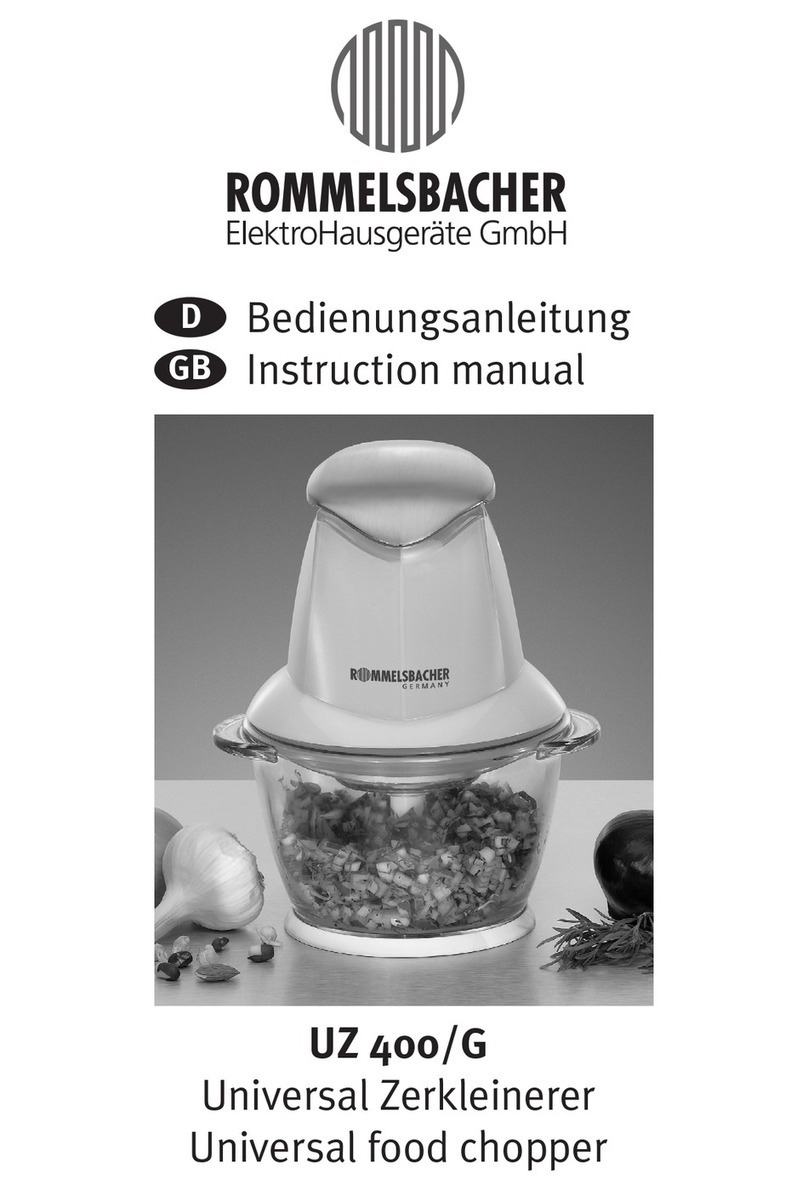 Rommelsbacher UZ 400 instruction manual