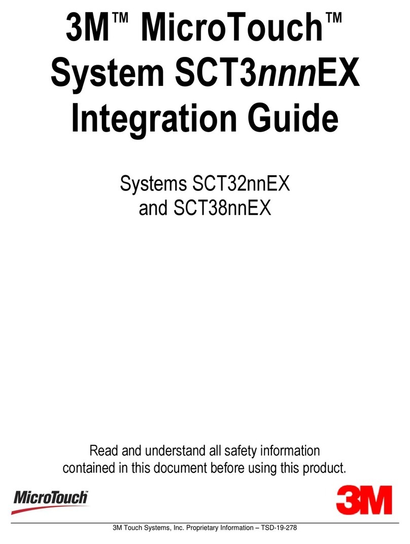 3M MicroTouch SCT32nnEX Quick setup guide
