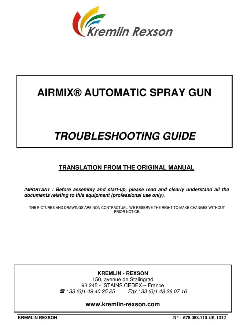 Kremlin-Rexson airmix troubleshooting guide